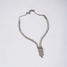 Load image into Gallery viewer, Malaika silver trickle necklace
