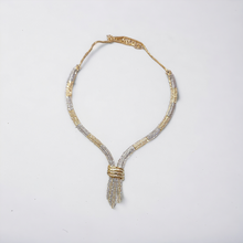 Load image into Gallery viewer, Malaika silver and gold trickle necklace
