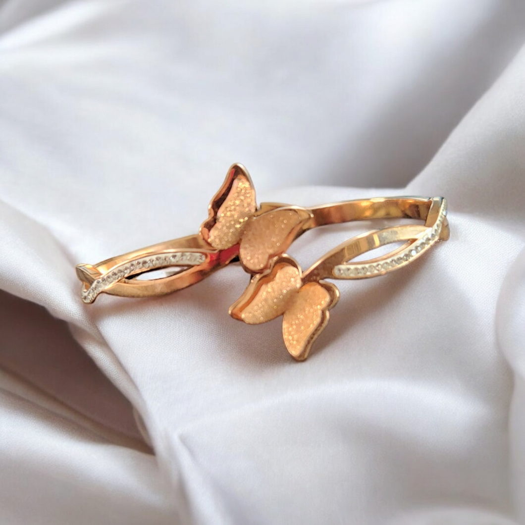 Butterly bracelet- rose gold