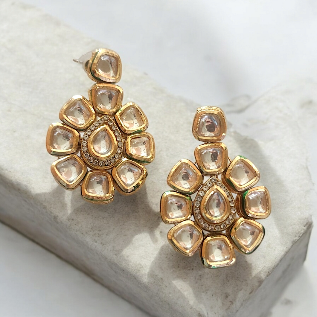 Kundan diamond earrings