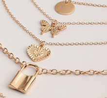 Load image into Gallery viewer, Detachable layered charm necklace
