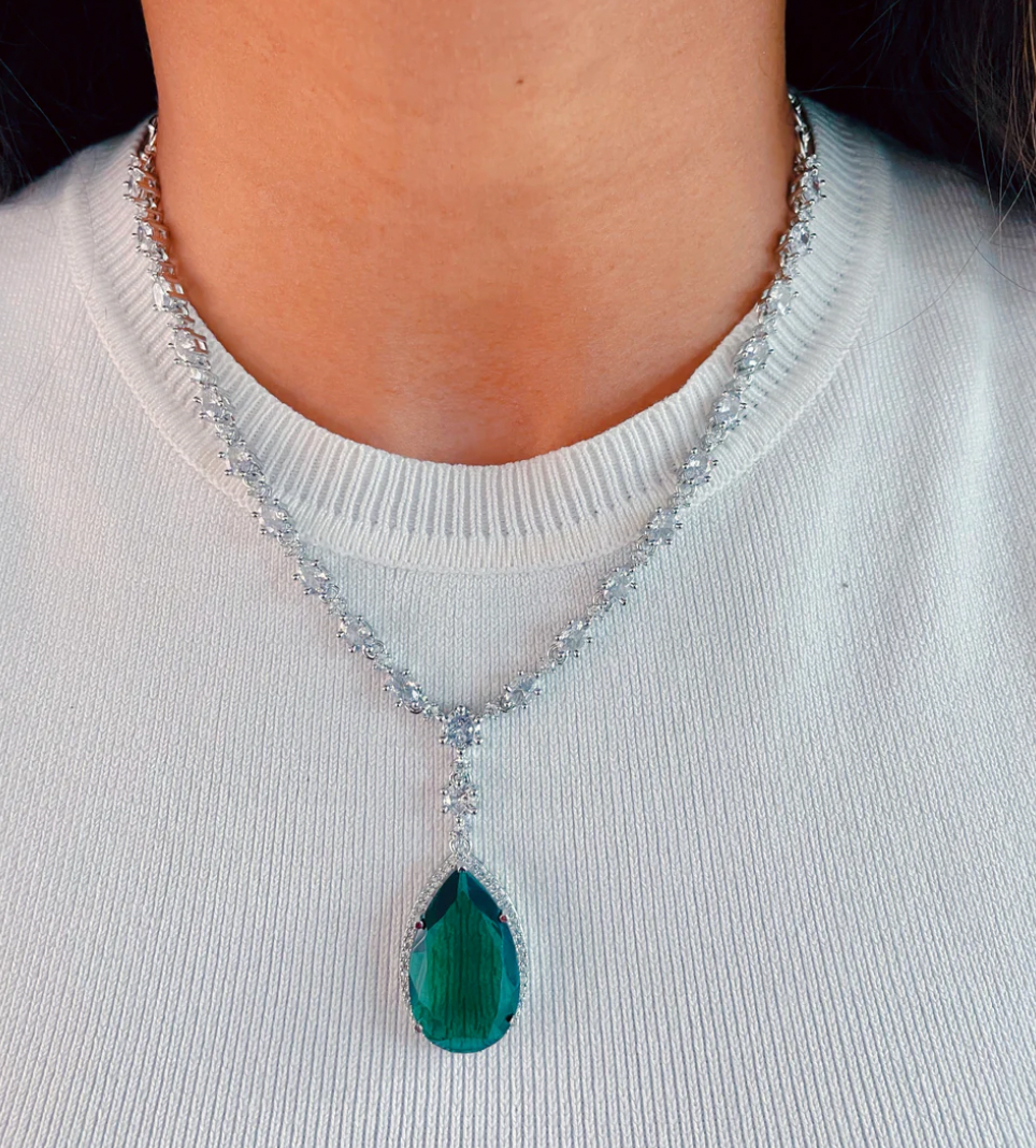 Garcelle Emerald necklace