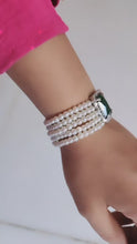 Load and play video in Gallery viewer, Emerald and pearl bracelet
