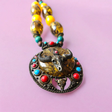 Load image into Gallery viewer, Kifaru Horn Pendant Necklace – A Symbol of Strength and Power
