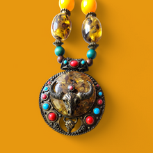 Load image into Gallery viewer, Kifaru Horn Pendant Necklace – A Symbol of Strength and Power
