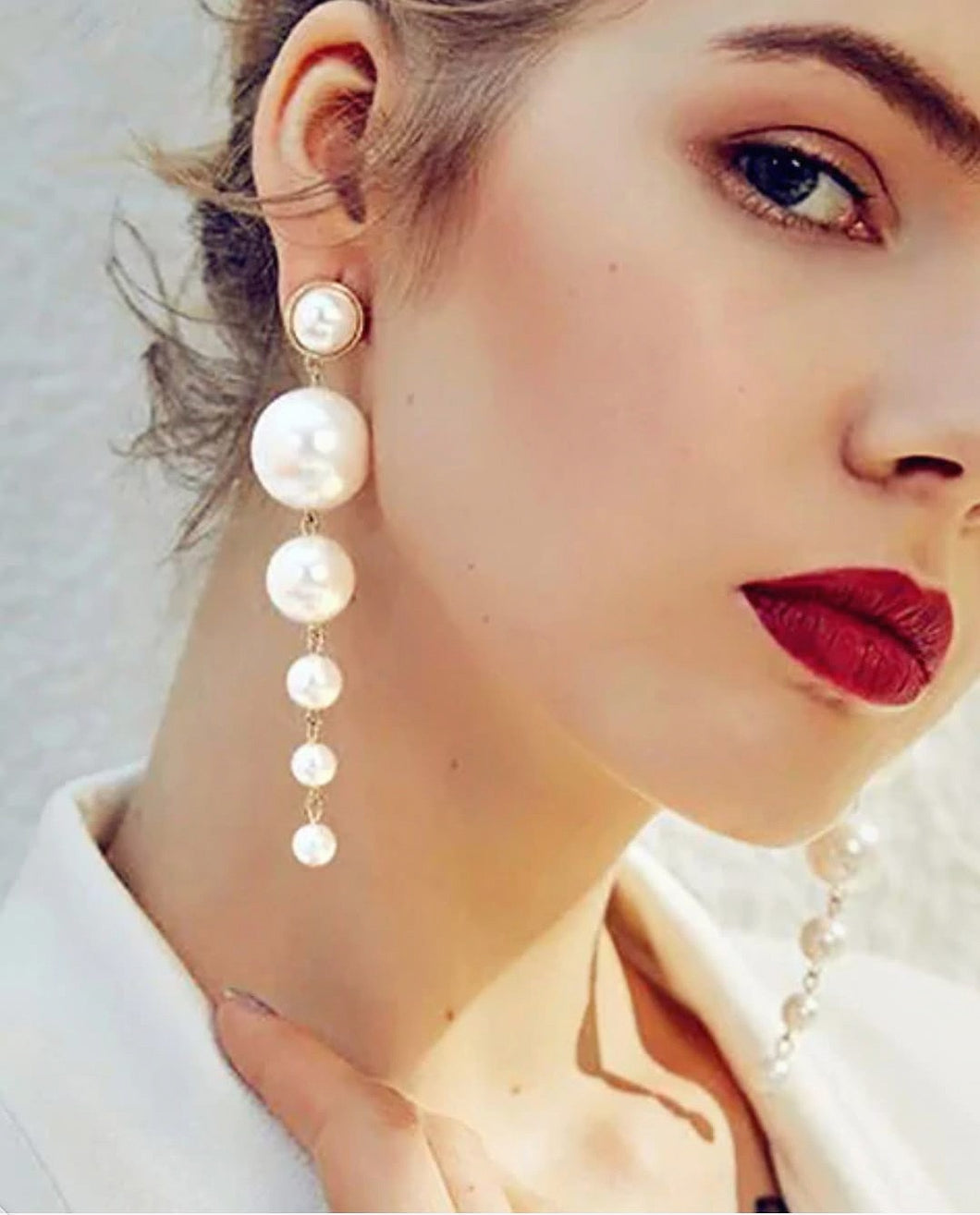 Pearl earrings